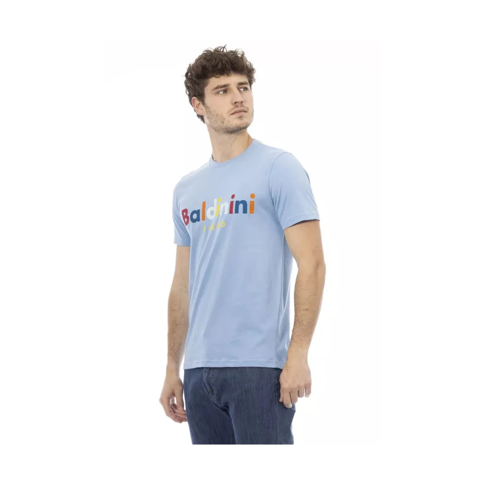 Baldinini Cotton T-Shirt Trend Blue Heren