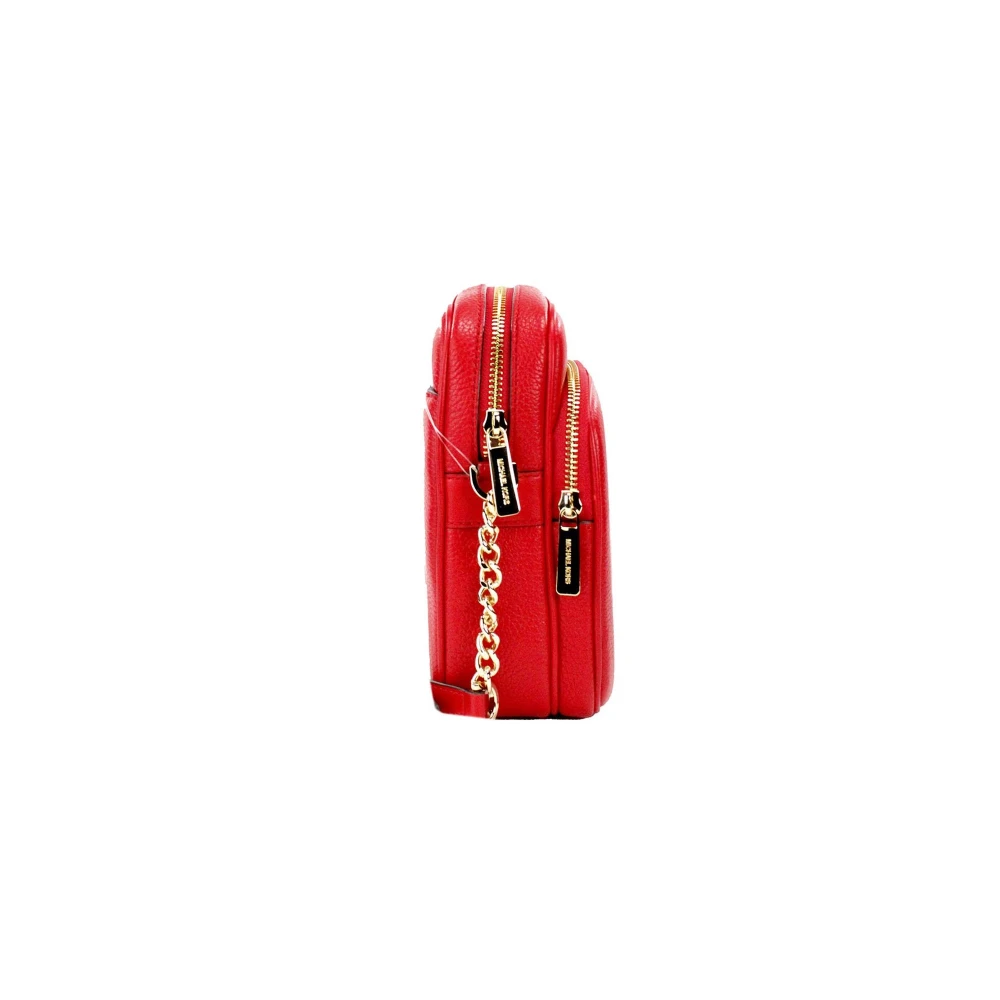 Michael Kors Schoudertas met ketting van pebble leer Red Dames