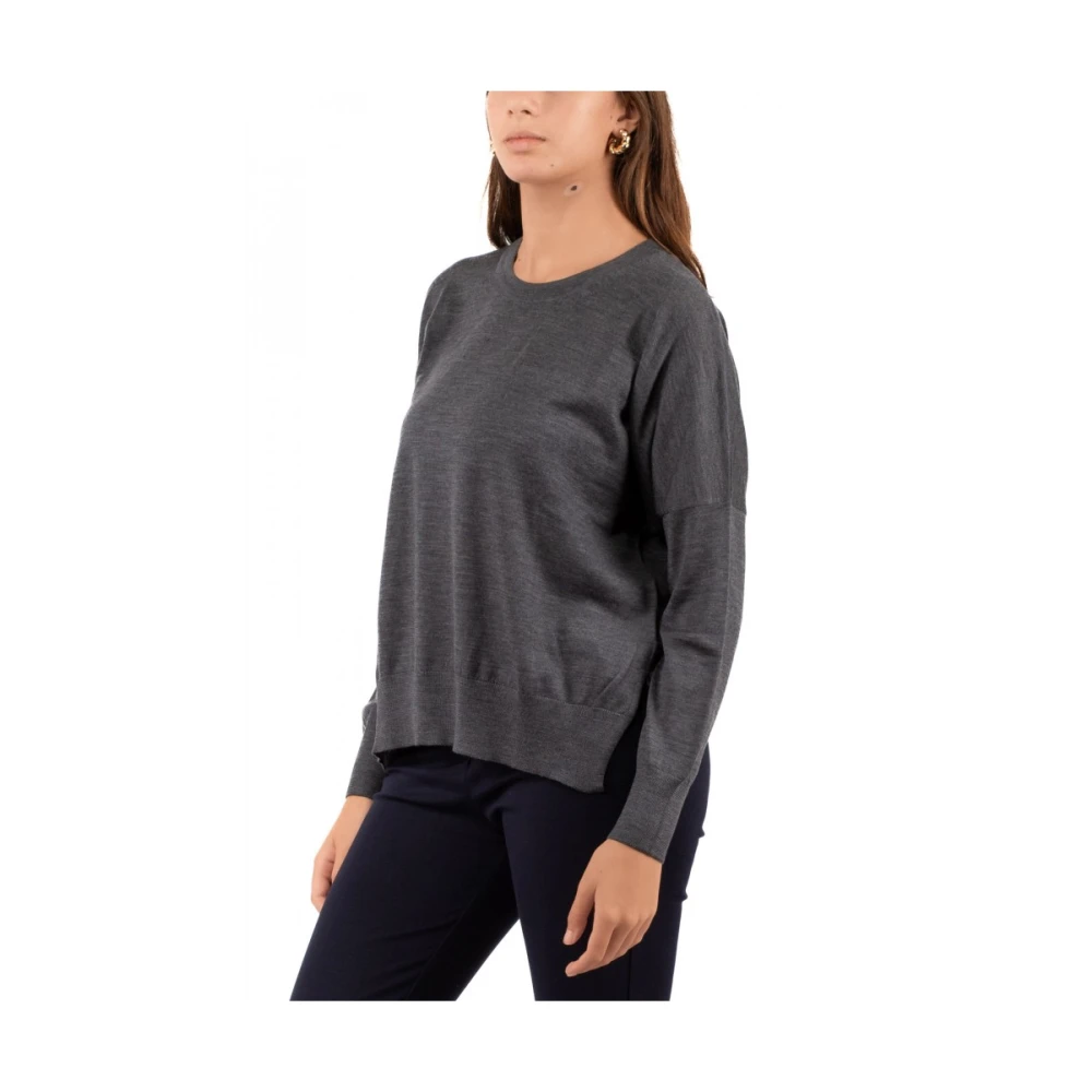 Gran Sasso Dames Ronde Hals Sweater Gray Dames