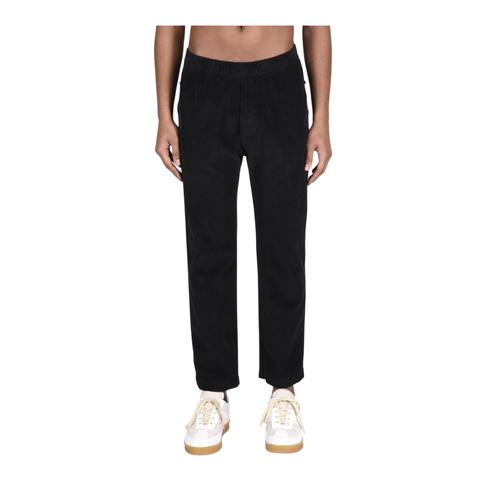 Barena Venezia Katoenen Broek voor Mannen Black Heren