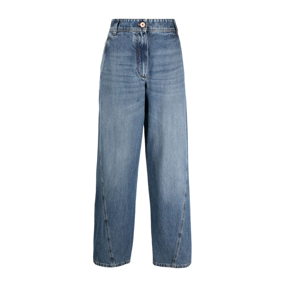 BRUNELLO CUCINELLI Losvallende high-waisted jeans Blue Dames