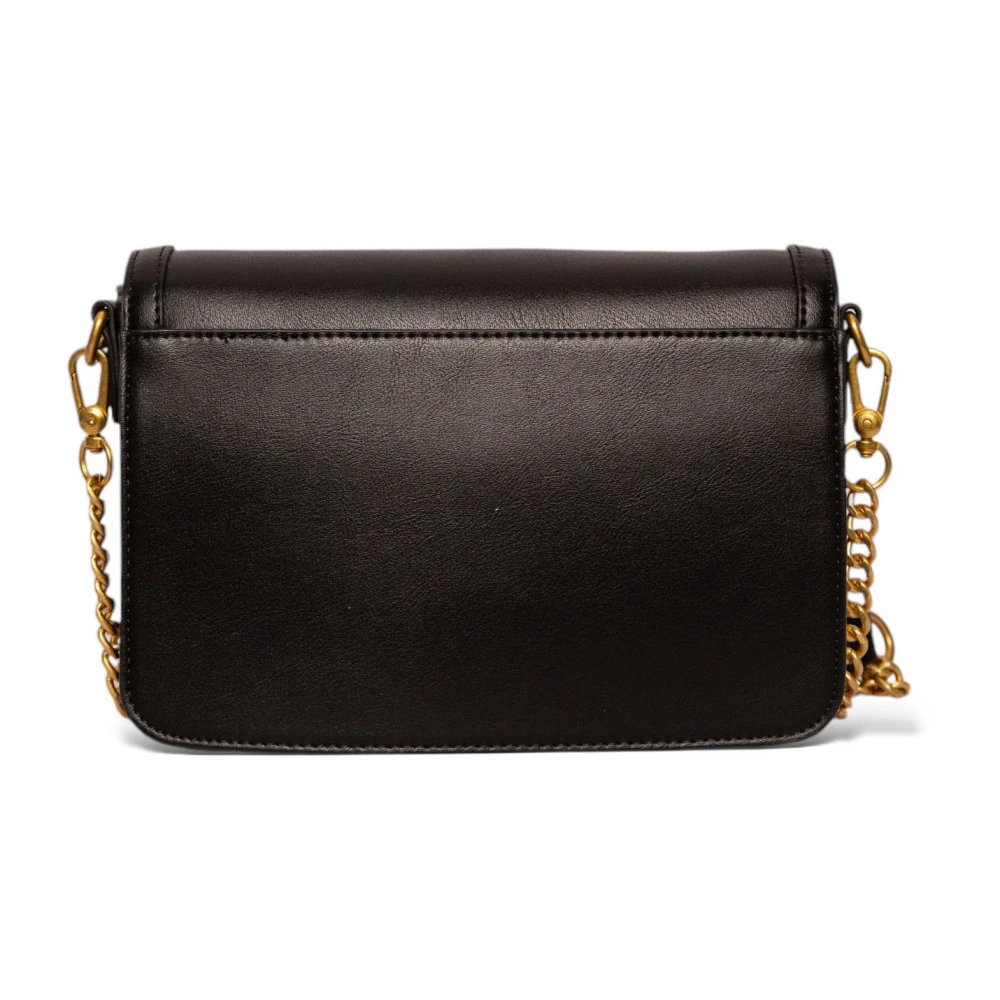 ViCOLO Eco-lederen flap tas in zwart Black Dames