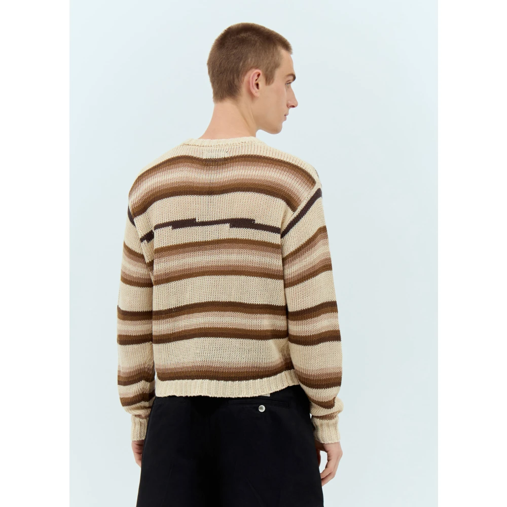 Stüssy Linnen Gebreide Gestreepte Trui Multicolor Heren