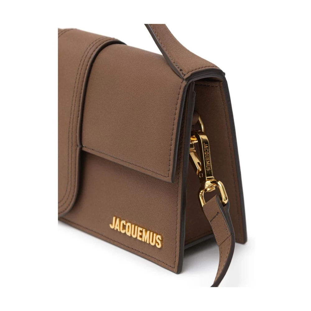 Jacquemus Bruin lederen handtas met bovenhandvat Brown Dames