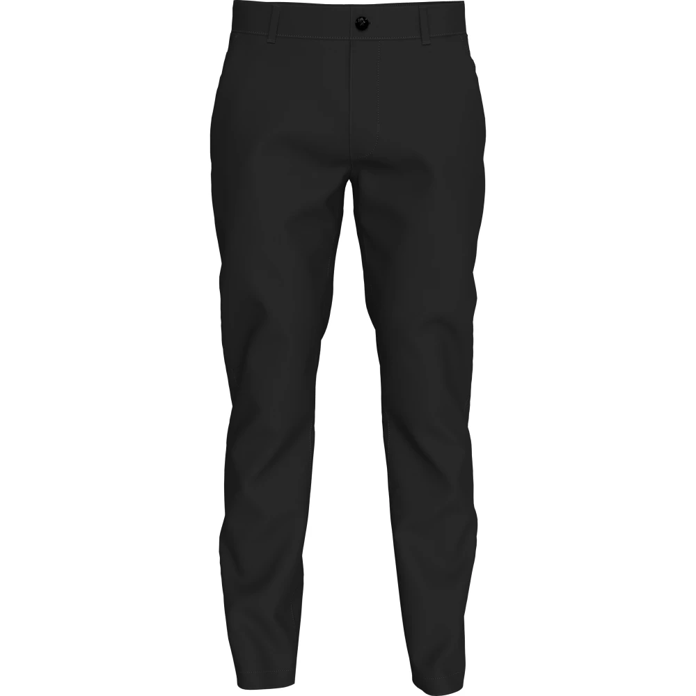 Calvin Klein Zwarte Broek Katoenen Stof Black Heren