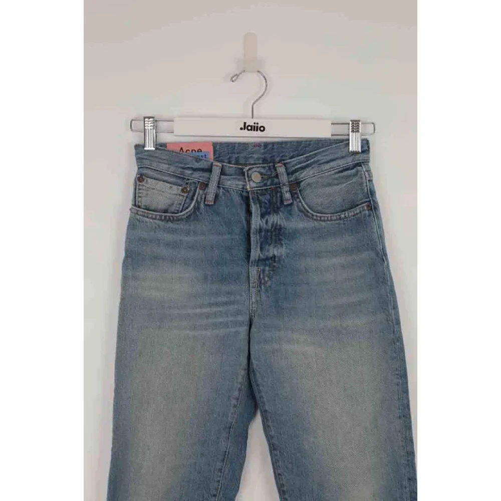 Acne Studios Pre-owned Cotton jeans Blue Dames