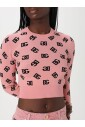 pull-en-maille-rose-a-motif-logo