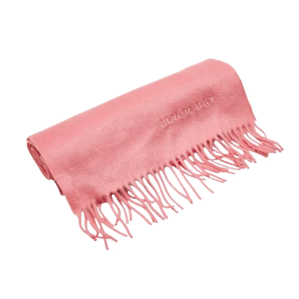 Burberry Vintage Pre-owned Cashmere scarves Pink Dames