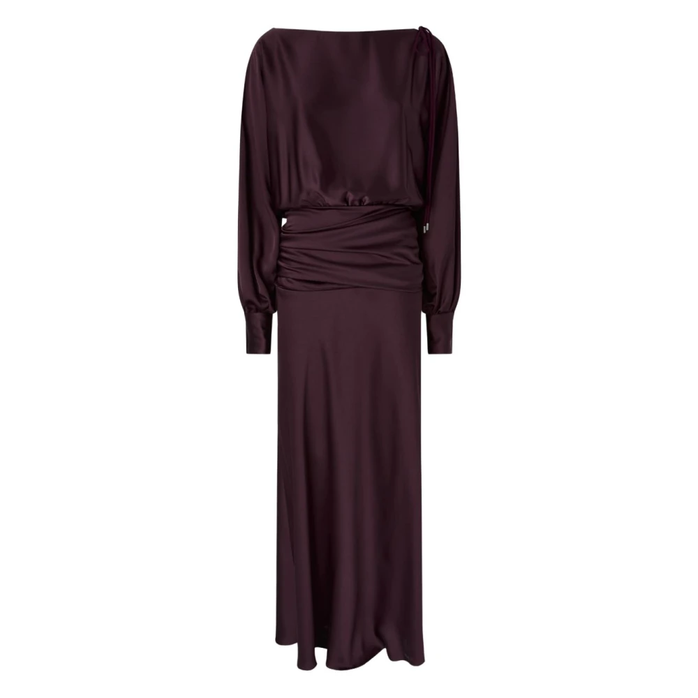 Pinko Vrouw Purper Kleedjes Dames, Paars, S, Maxi Jurken