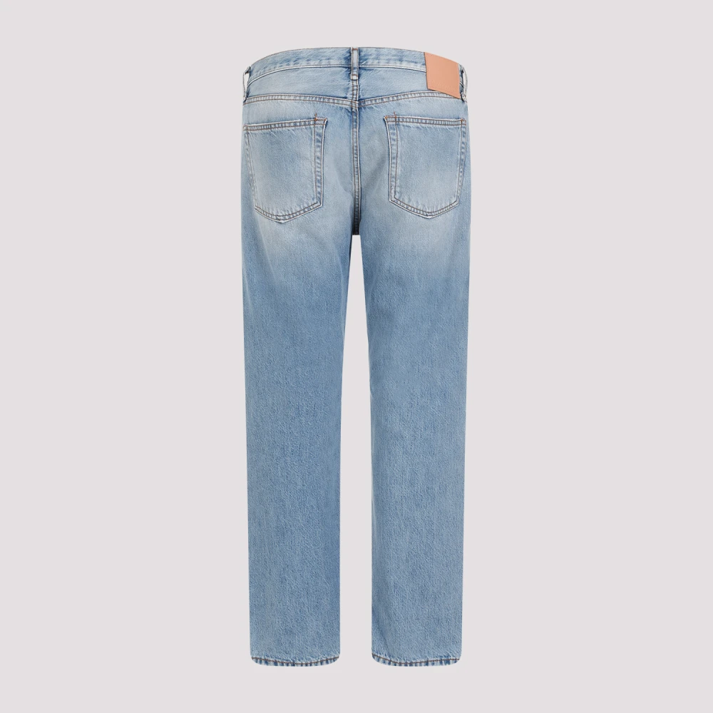 Acne Studios Lichtblauwe Versleten Katoenen Jeans Blue Heren