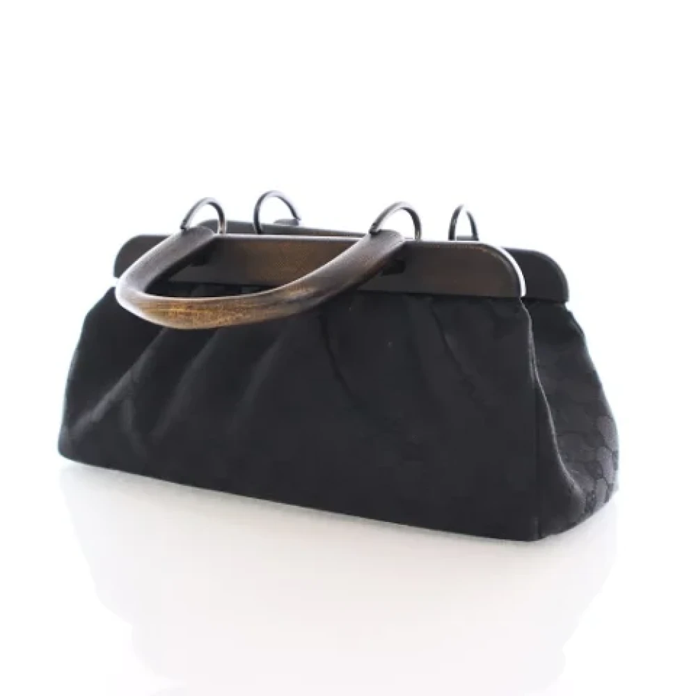 Gucci Vintage Pre-owned Canvas handbags Black Dames