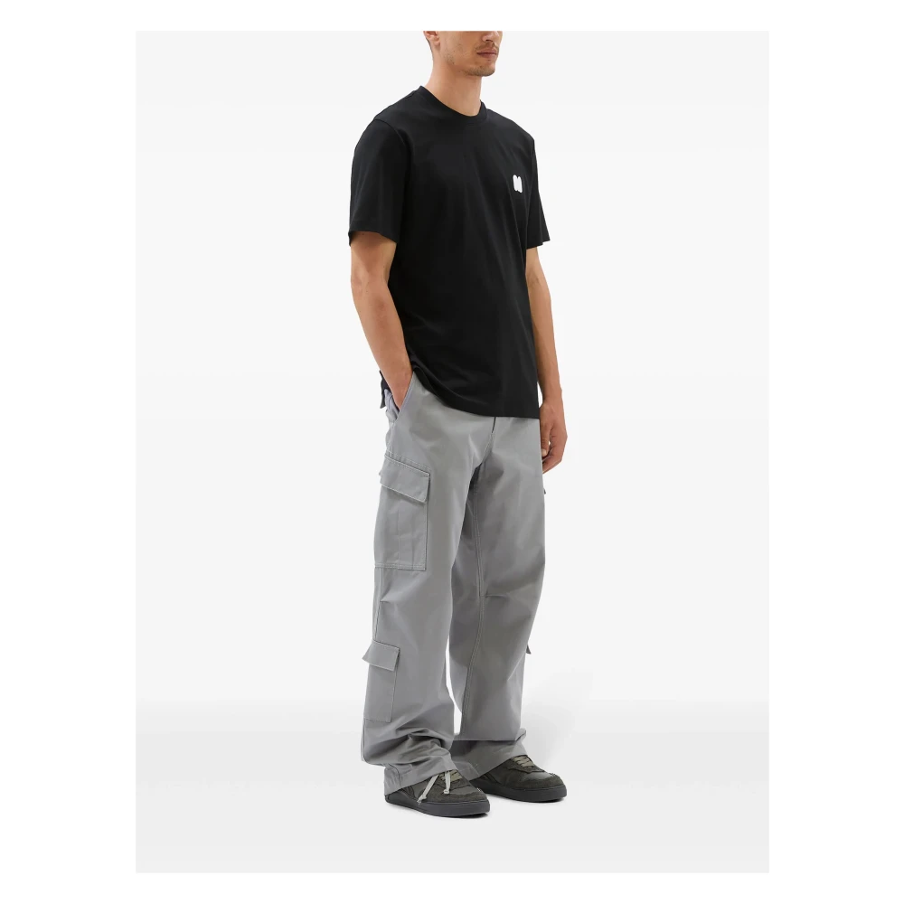 Msgm Zwarte T-shirts en Polos met Logo Black Heren