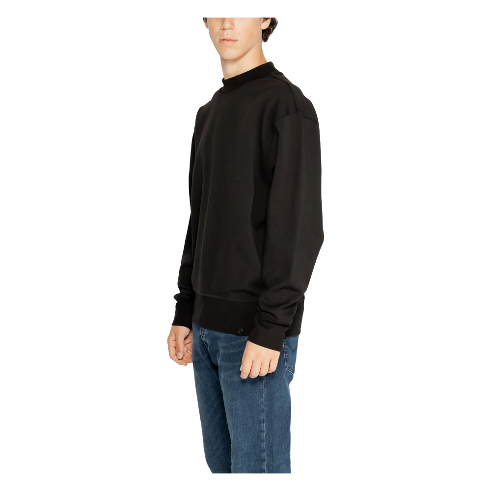 Calvin Klein Zwarte longsleeve sweatshirt heren Black Heren