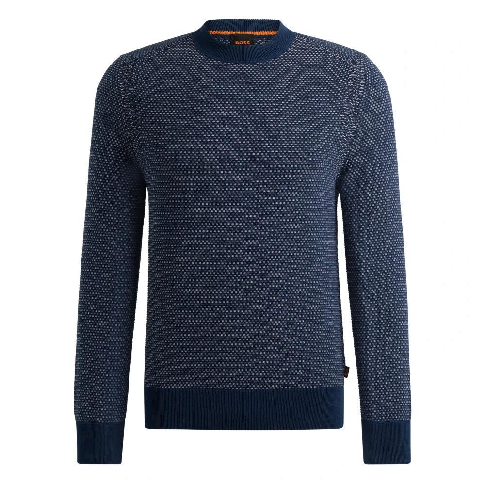 Boss Orange Stijlvolle Oranje Trui Blue Heren