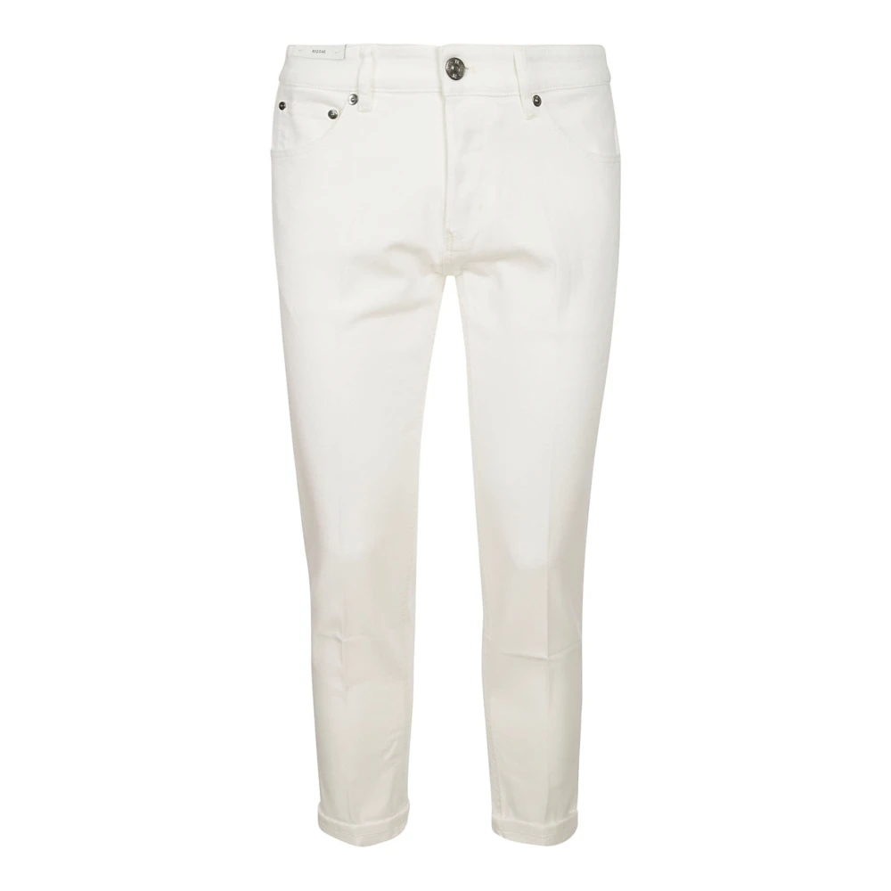 PT Torino Witte Katoenen Denim Jeans met Logopatch White Heren