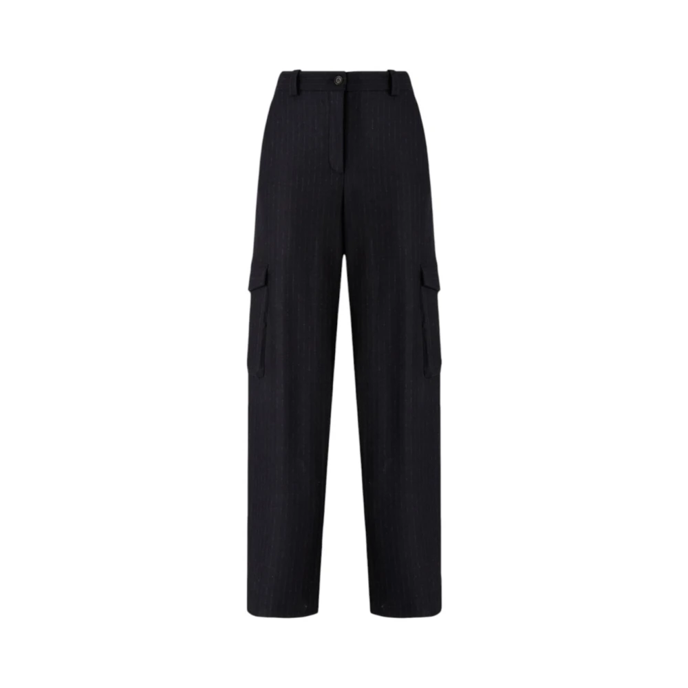 Pinko Donna Blu - Caldaro Pantalone Flanella - Trousers - Xs - Immagine 6