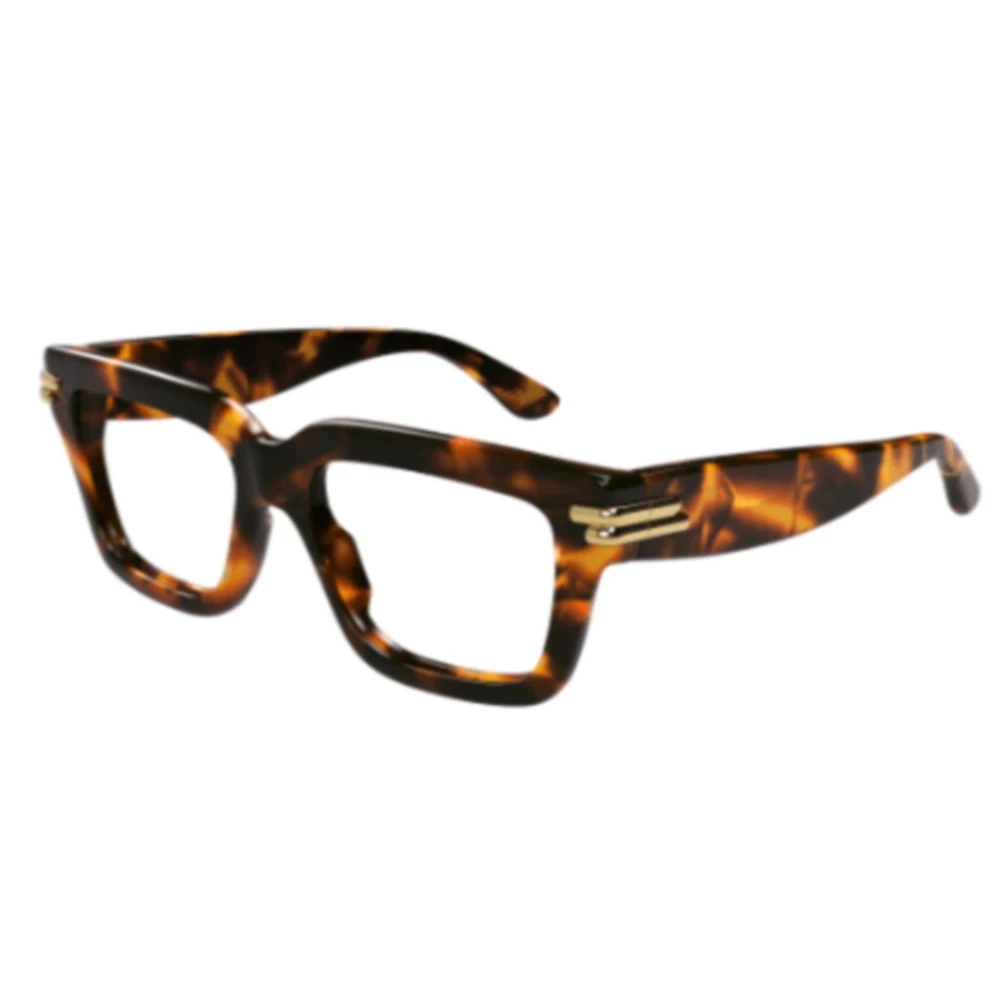 Bottega Veneta Unisex Brown Glasses, 53 Mm, Squared Eyeglasses