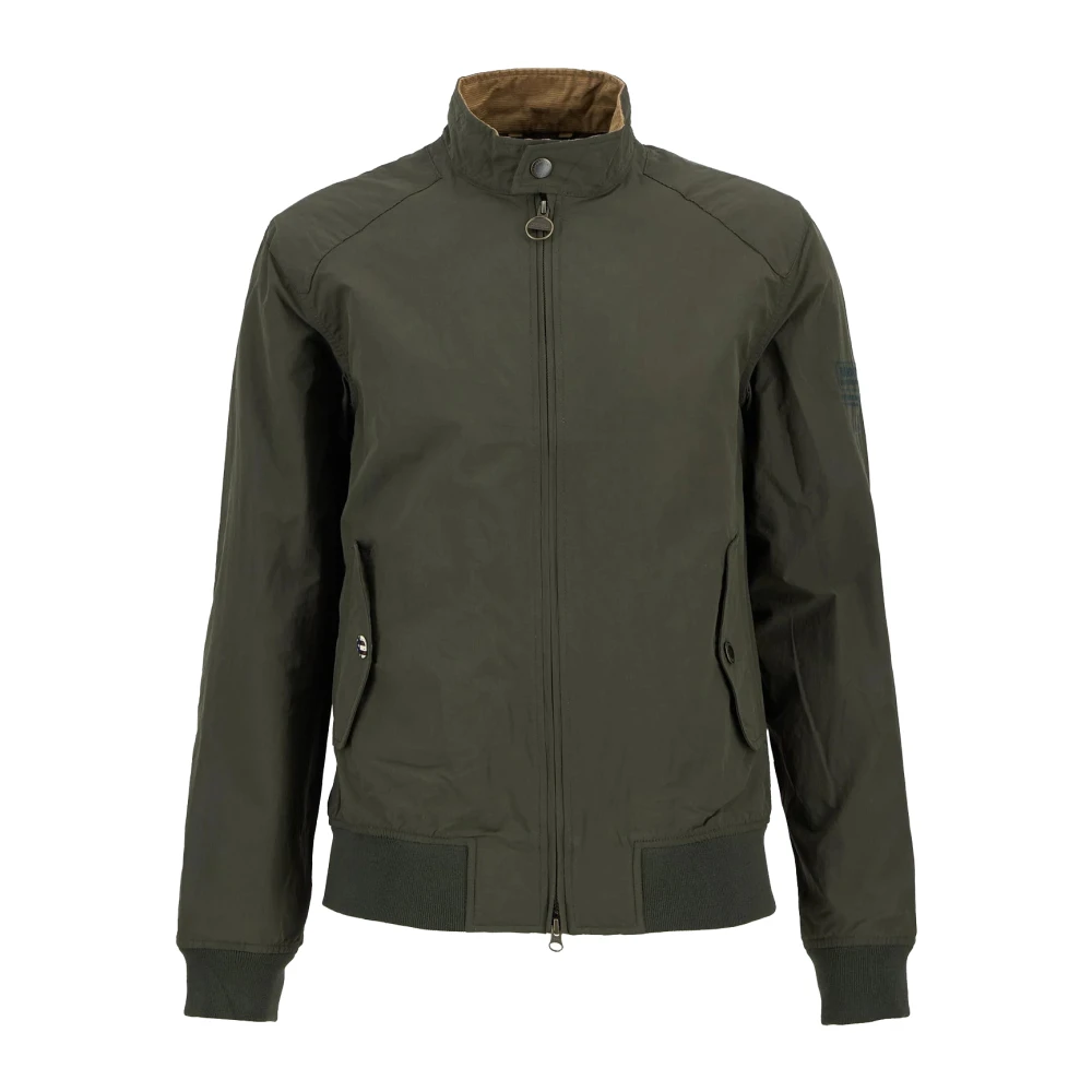 Barbour Men's Green Light Jackets, M, Rectifier Harrington Jacket