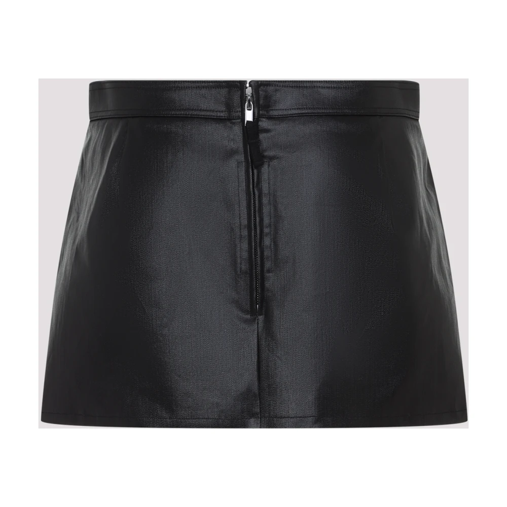 Rick Owens Zwarte Rok Verhoog Garderobe Stijl Black Dames