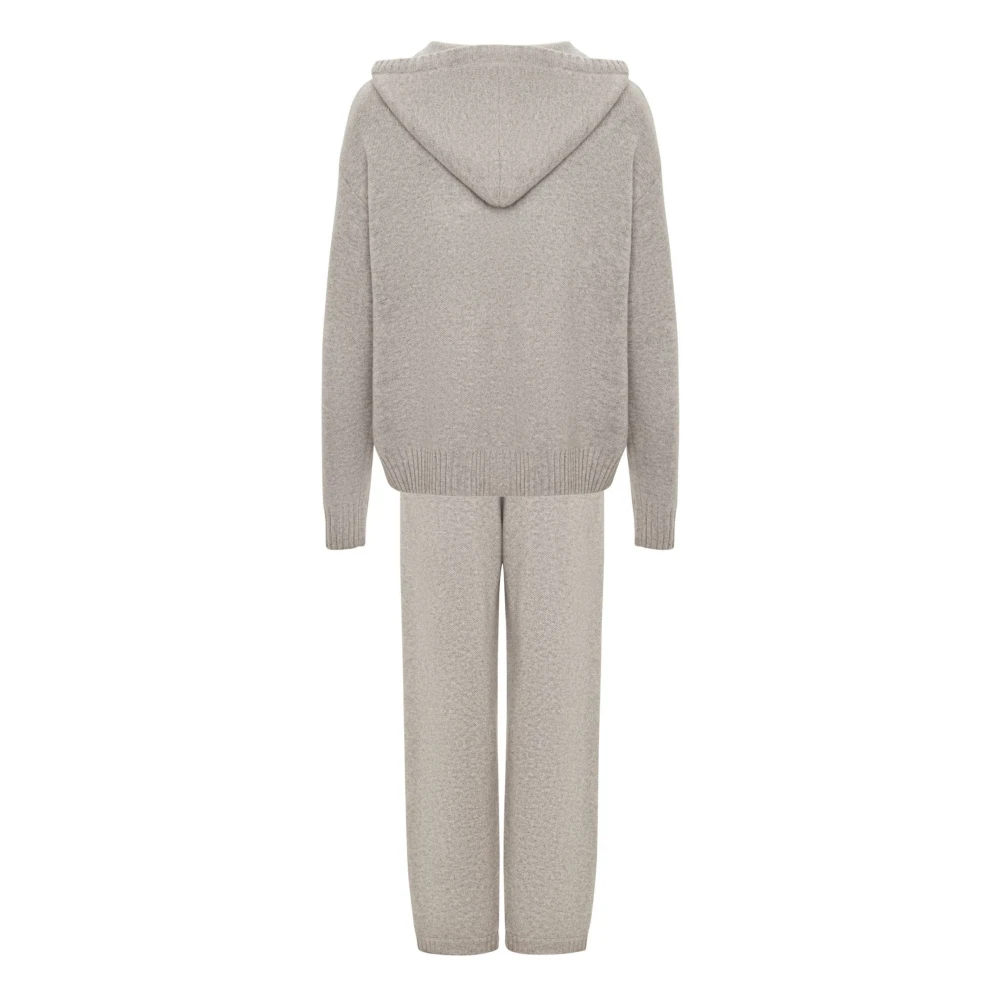 Cesare Gaspari Merino Hoodie Kostuum Penelope Grijs Gray Dames