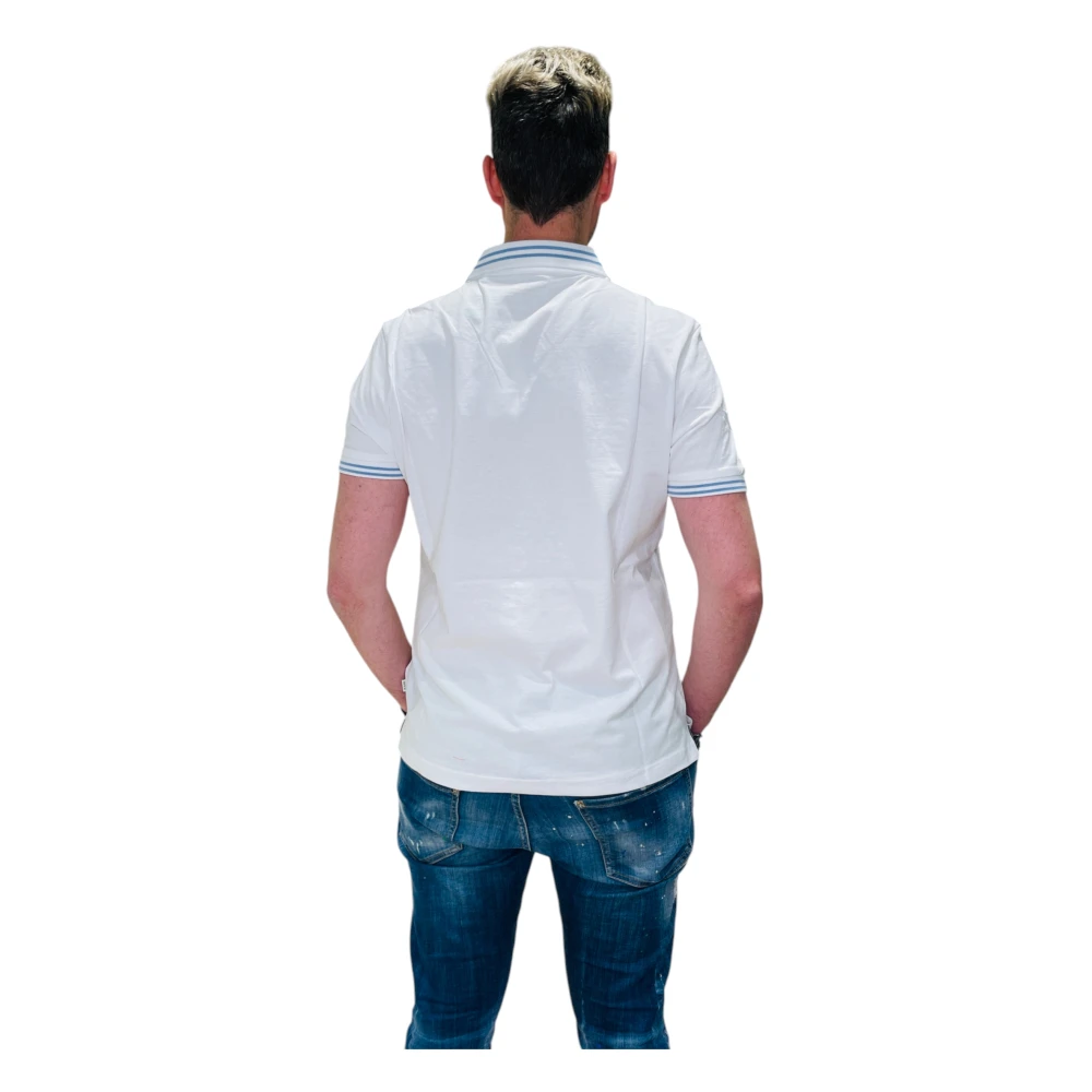 Guess Biologisch Katoenen Polo Shirt Soccer Stijl White Heren
