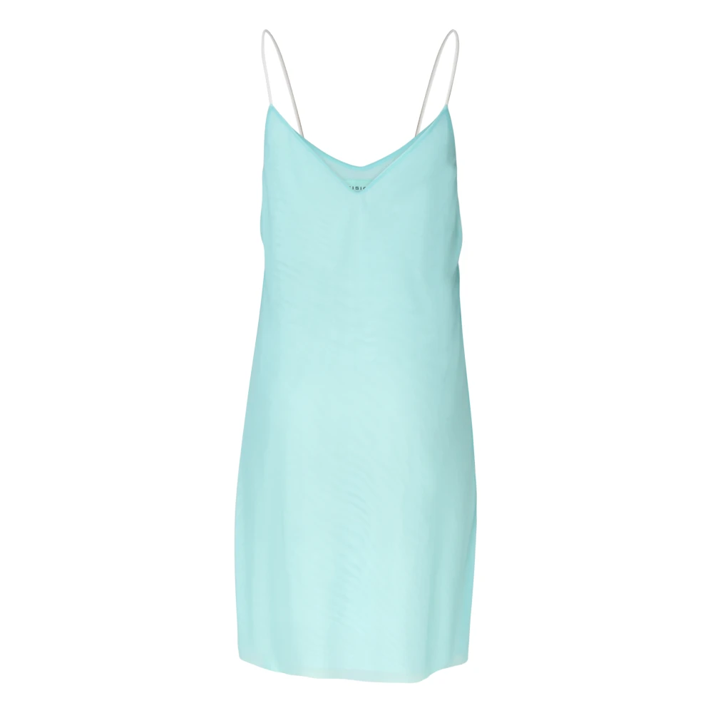 Fisico Aqua Viscose Jurk met Dunne Bandjes Blue Dames