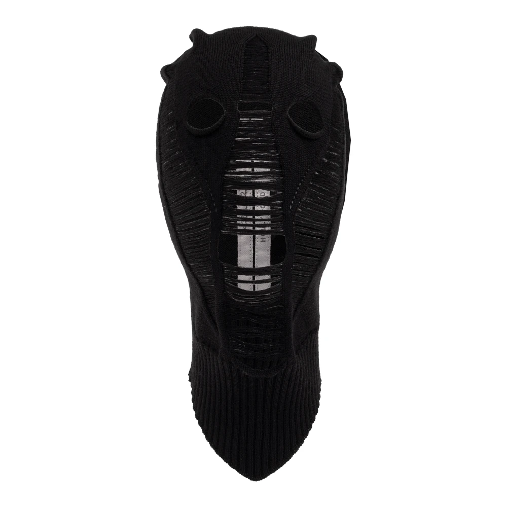 Rick Owens Wollen bivakmuts Black Heren