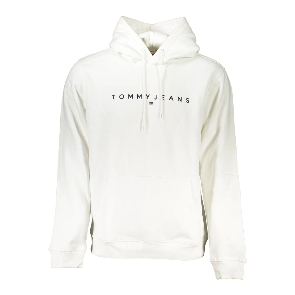 Tommy Hilfiger Hoodie Wit Geborduurd Logo White Heren