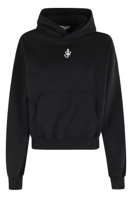 sweat-a-capuche-court-avec-broderie-anchor-noire