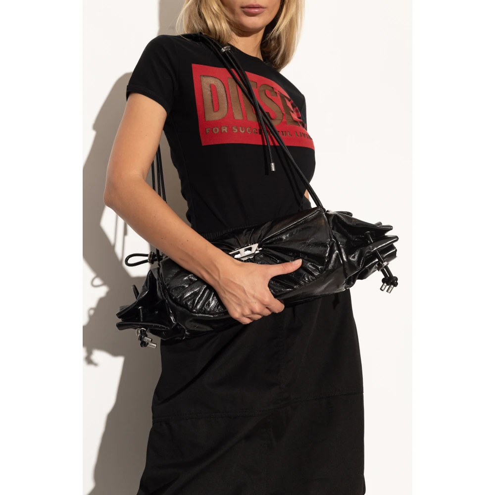 Diesel Schoudertas Scrunch-D Black Dames