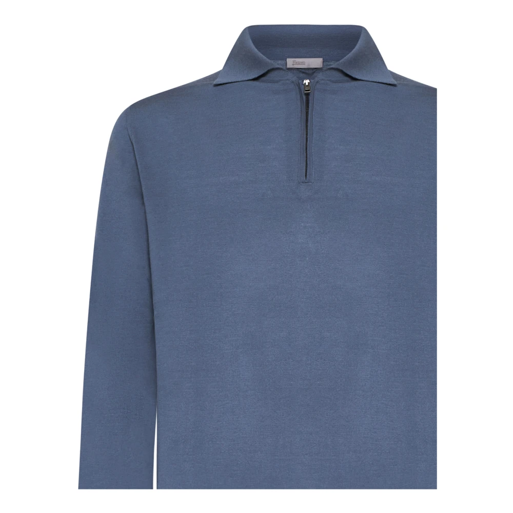 Herno Stijlvolle Resort T-shirts en Polos Blue Heren