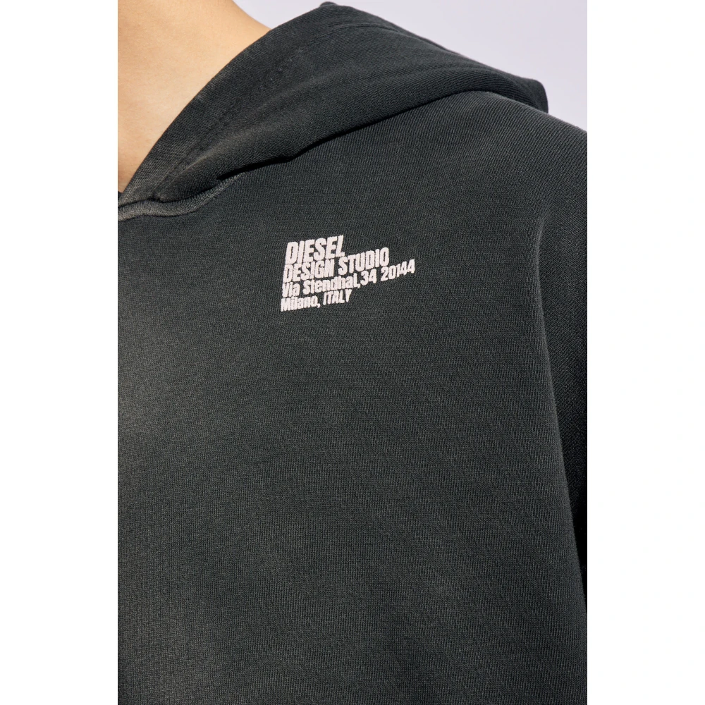 Diesel S-Bunt-Hood hoodie Black Heren