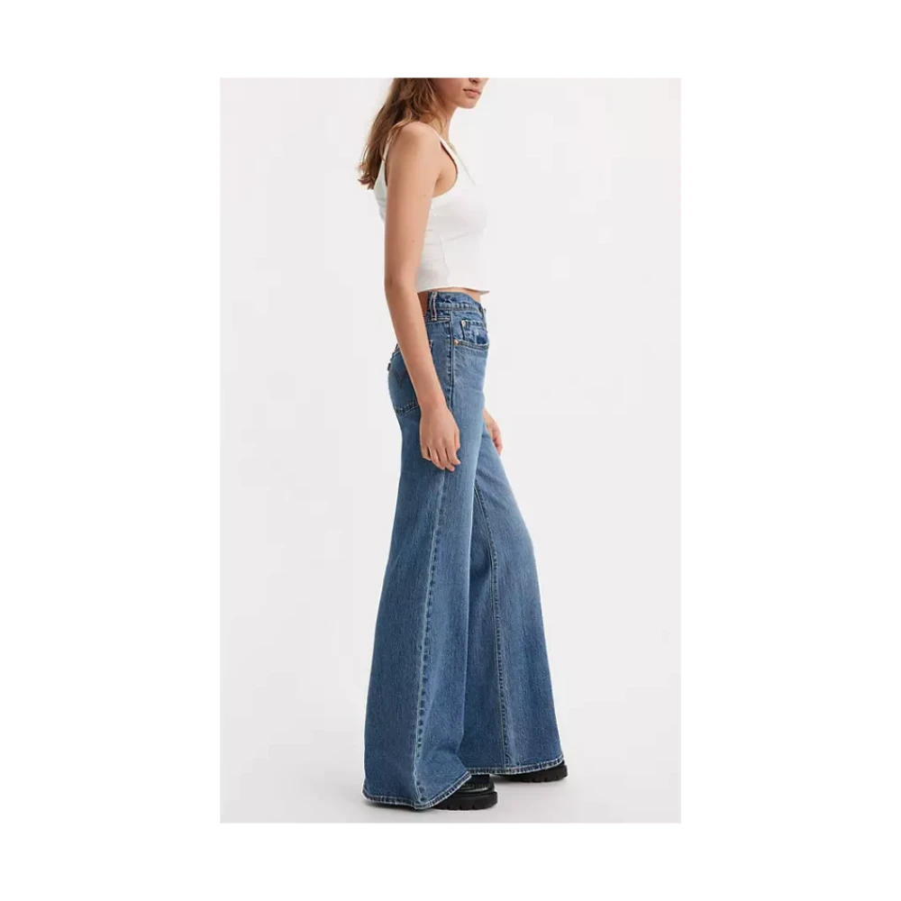 Levi's Jean Ribcage Flare Blue Dames