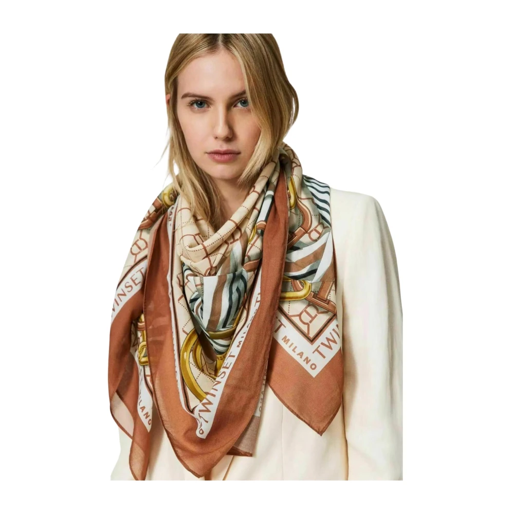 Twinset Geweven Sjaal Multicolor Dames