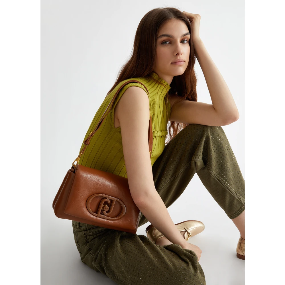 Liu Jo Stijlvolle Puffy Tas Brown Dames