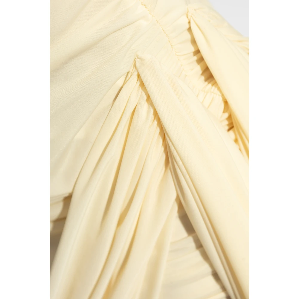 Blumarine Jurk met drapering Beige Dames
