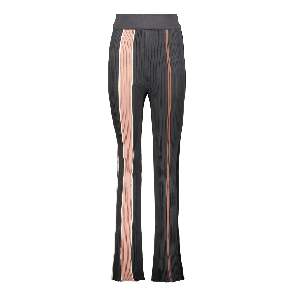 Ambush Ribbed Knitted Trousers Multicolor Dames