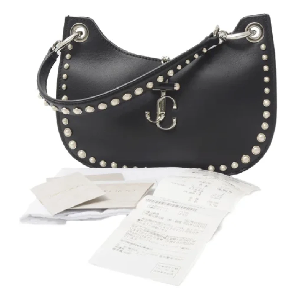 Jimmy Choo Pre-owned Leather shoulder-bags Black Dames