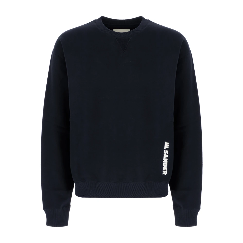 Jil Sander Cotton Crew Neck Sweatshirt - Male - Sweatshirts - Black - Xl - Sweatshirts & Hoodies