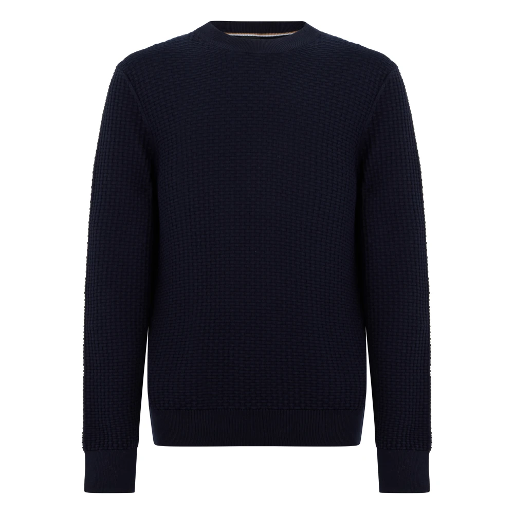 Hugo Men's Black Round-Neck Knitwear, 2XL, H-Imberto Jumper
