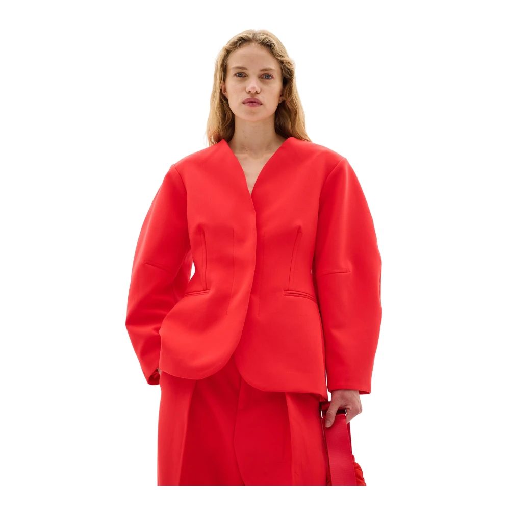 InWear Moderne Scarlet Blazer Jas Red Dames