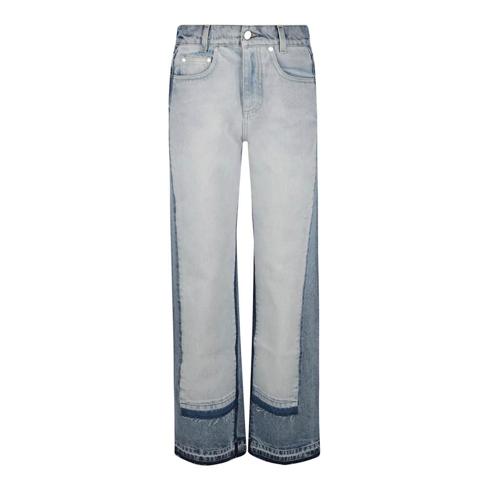 Stella Mccartney Gemengde Denim Jeans Gray Dames