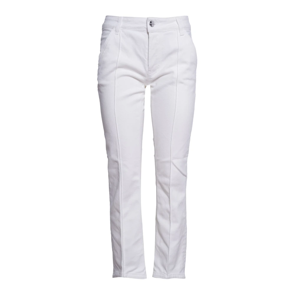 Dondup Donna Bianco Pantaloni, W28, New,