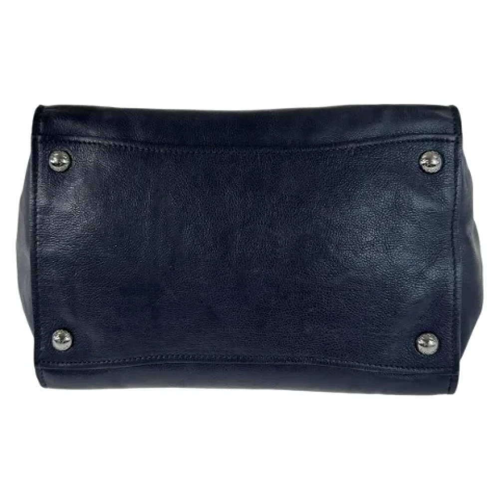 Prada Vintage Pre-owned Leather totes Blue Dames