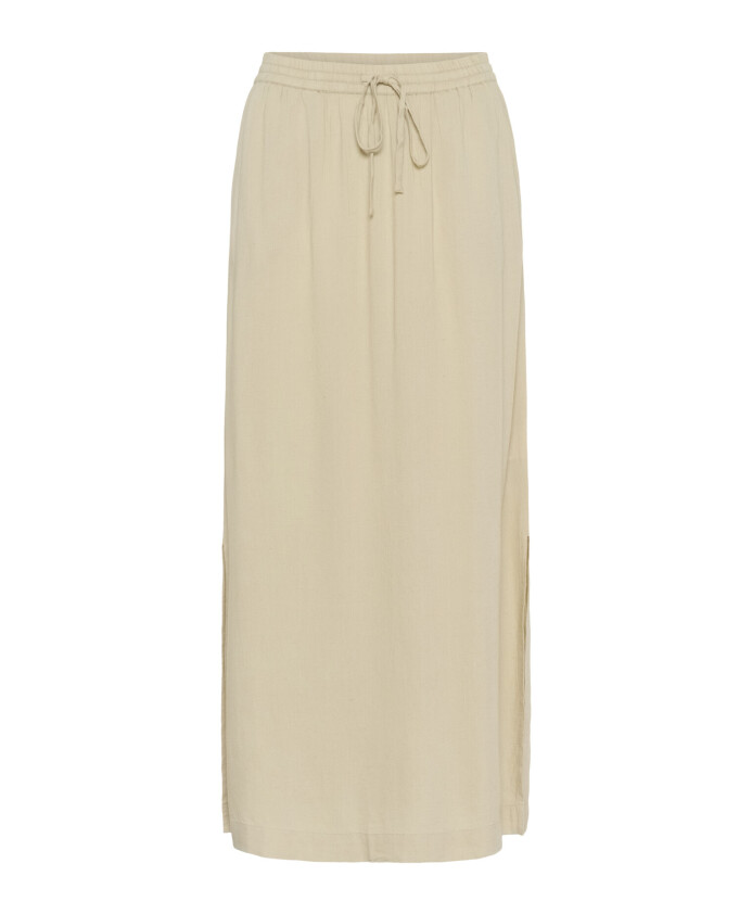 feather-gray-skirt-with-elastic-waist