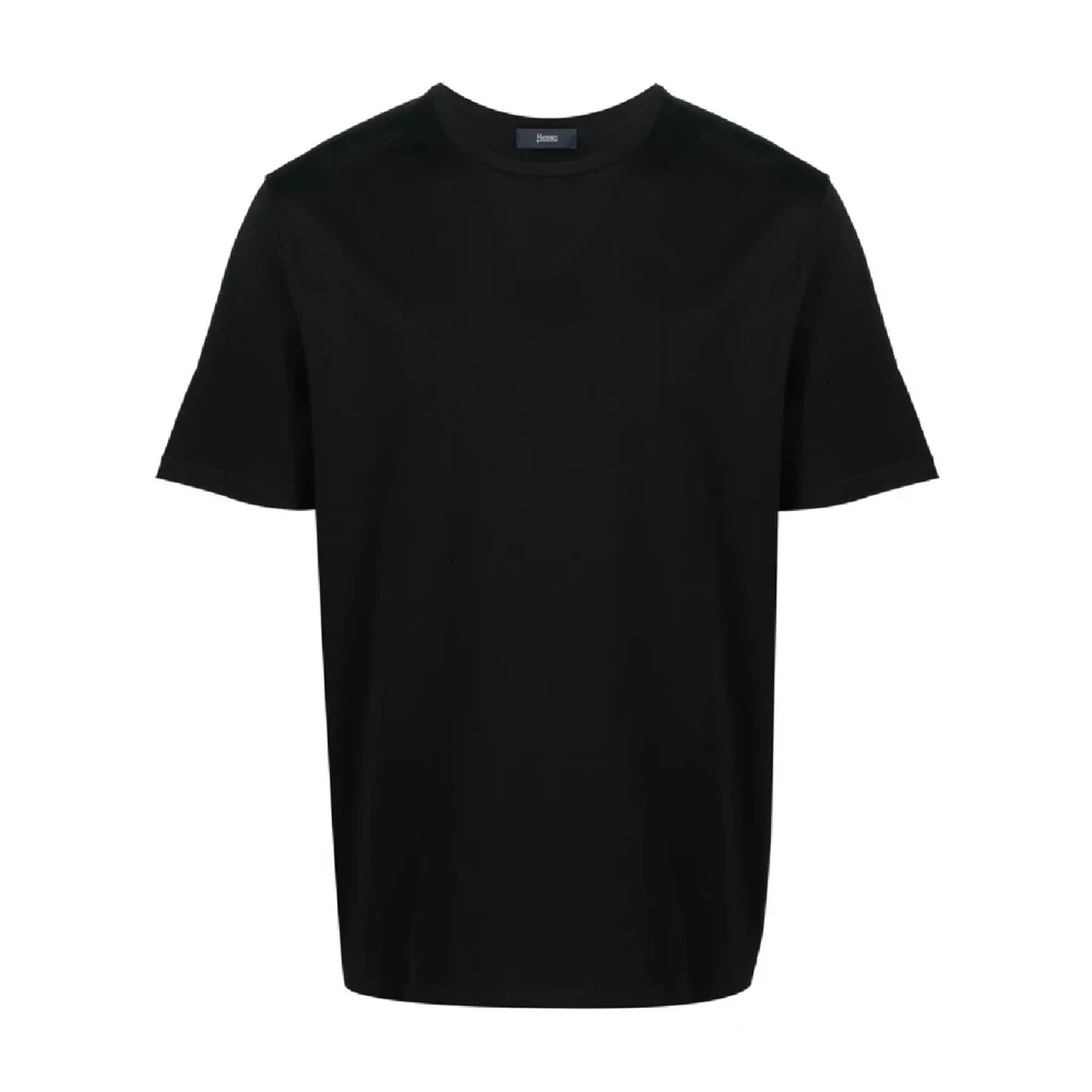 Herno - Tops > T-Shirts - Black - Herno - Modalova