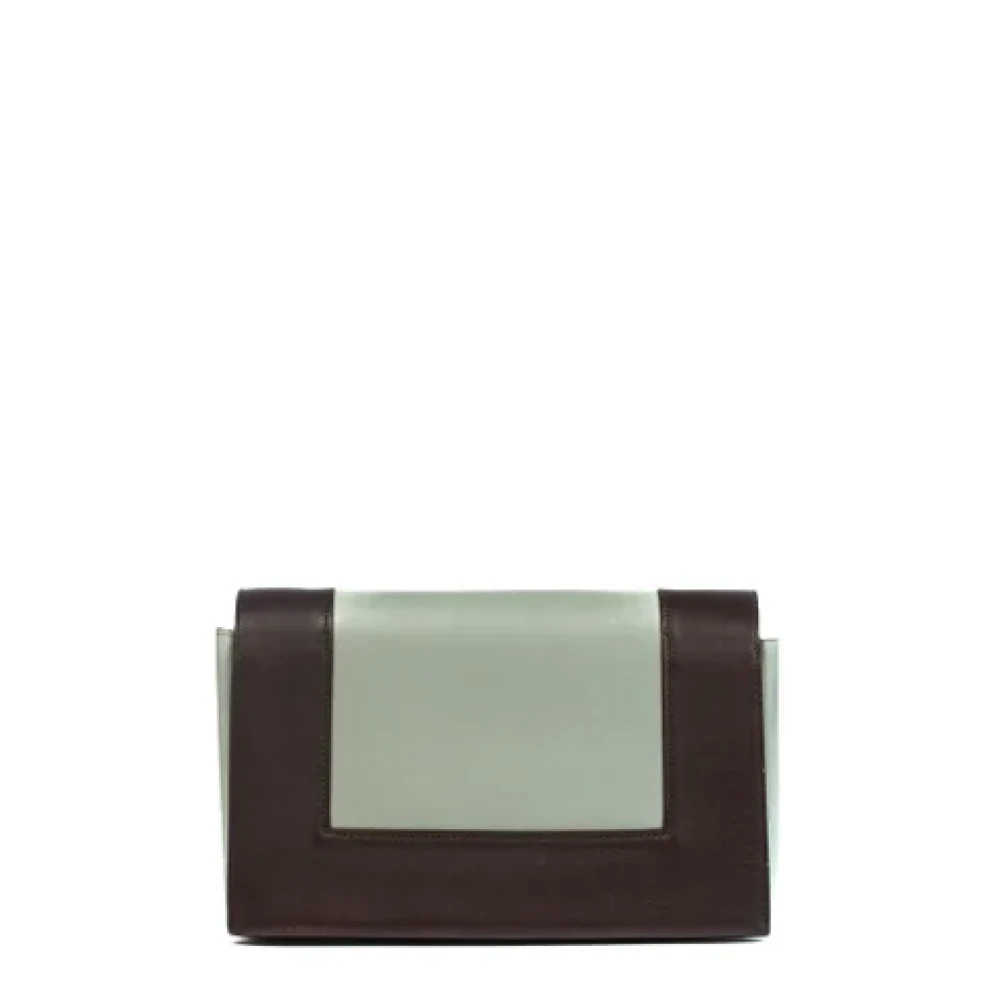 Celine Vintage Pre-owned Leather celine-bags Purple Dames