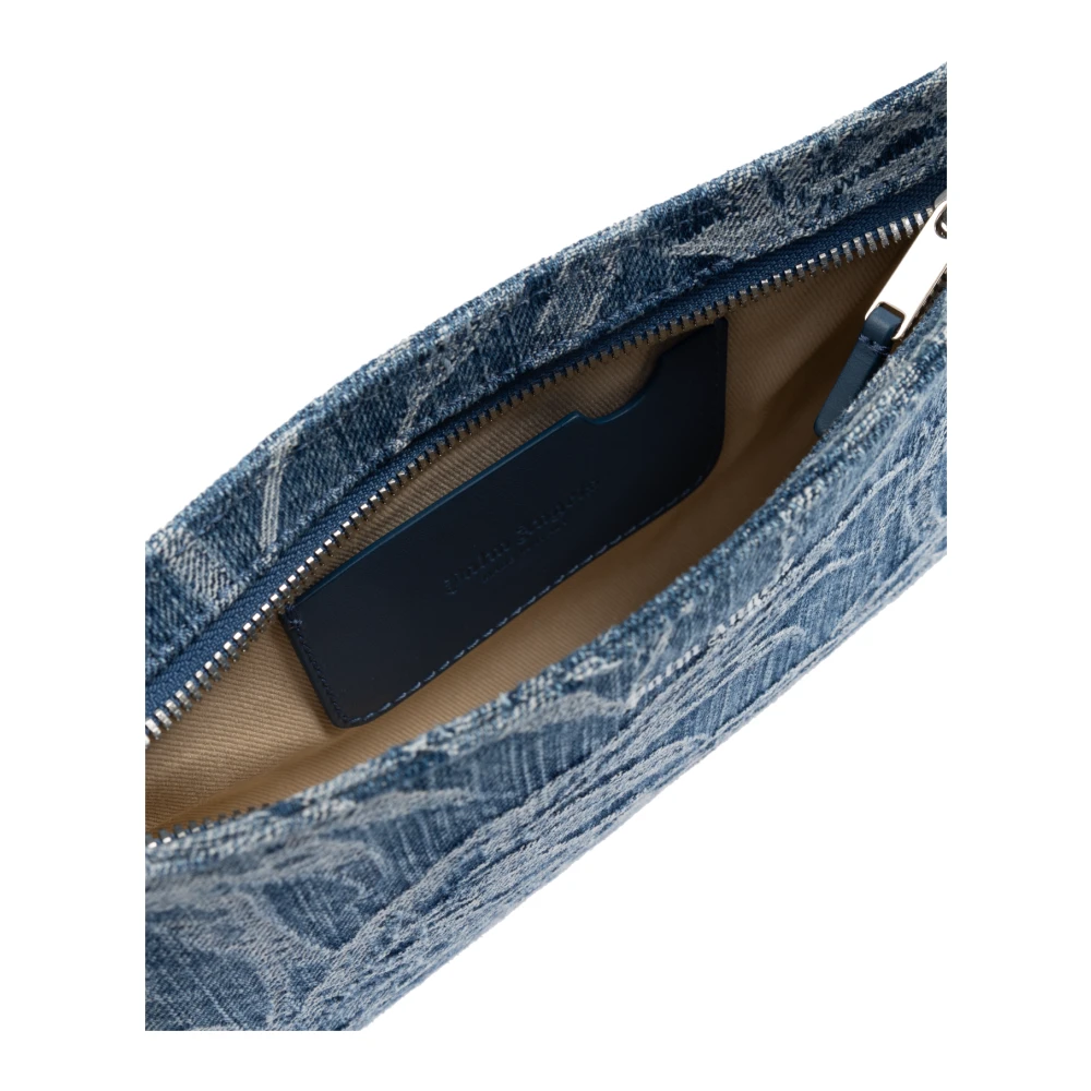 Palm Angels Denim schoudertas Blue Dames