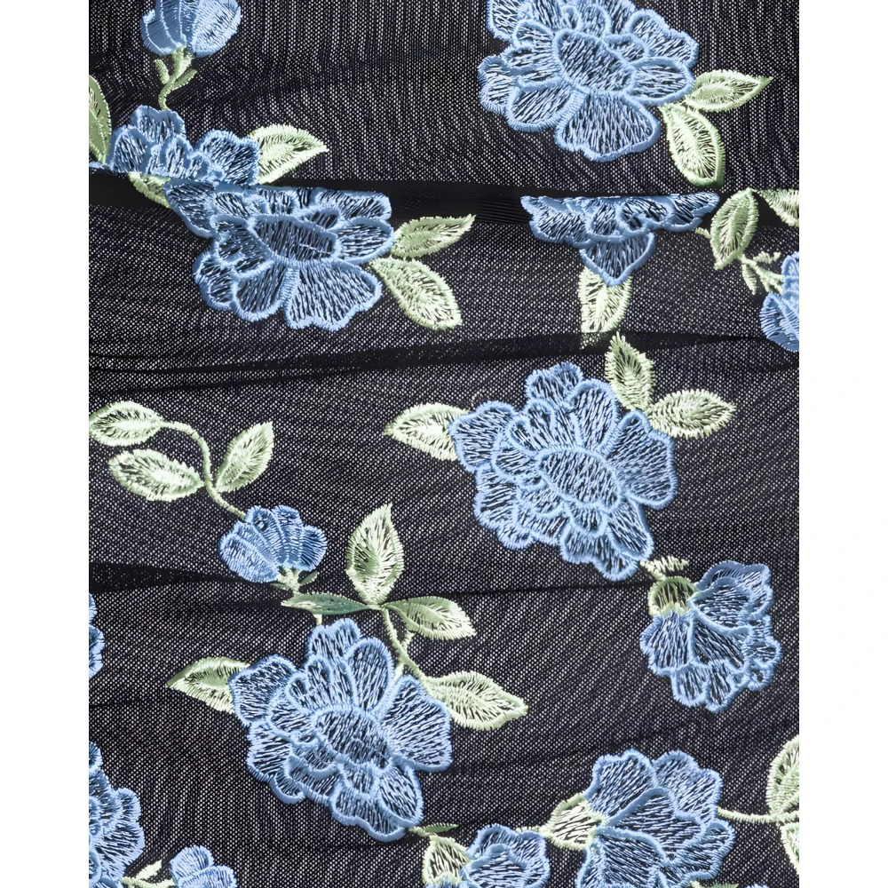 Rotate Birger Christensen Zwarte Jurk Regular Fit Multicolor Dames