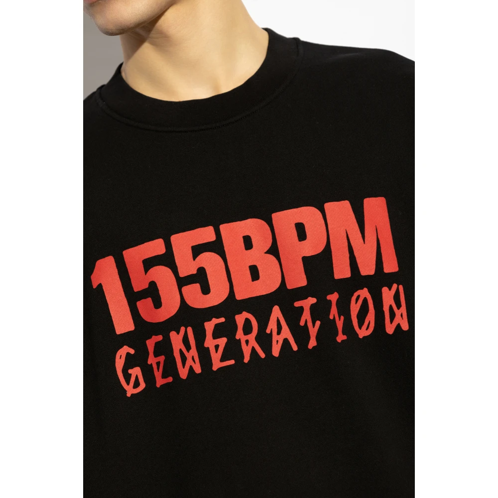 44 Label Group Sweatshirt met print Black Heren